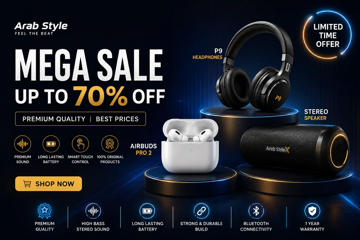 Arab Style Mega Sale Banner