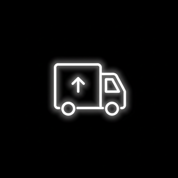 Black Background Shipping Icon
